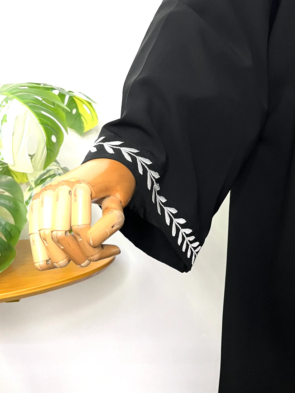 Rehmat Front Open Embroidery Abaya