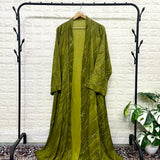 Twill Rayon Front Open Abaya