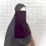 Plum Half Niqab