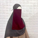 Maroon Half Niqab