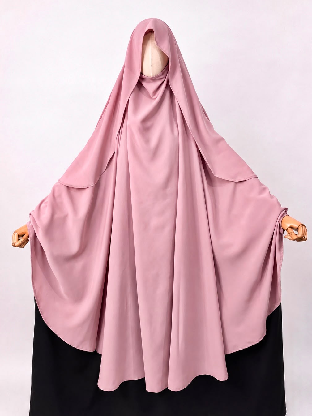 Pastel Pink Awrah Khimar With Flap