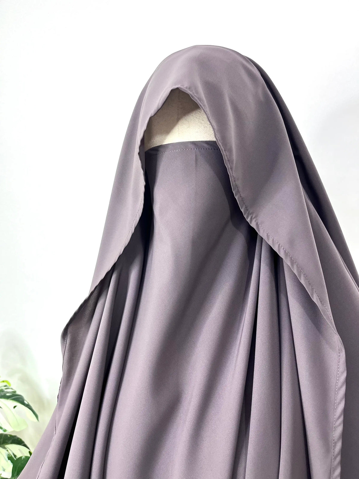 Lavender Awrah Khimar With Flap