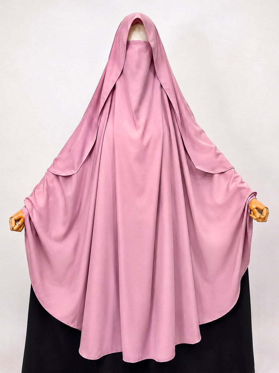 Pastel Pink Awrah Khimar With Flap