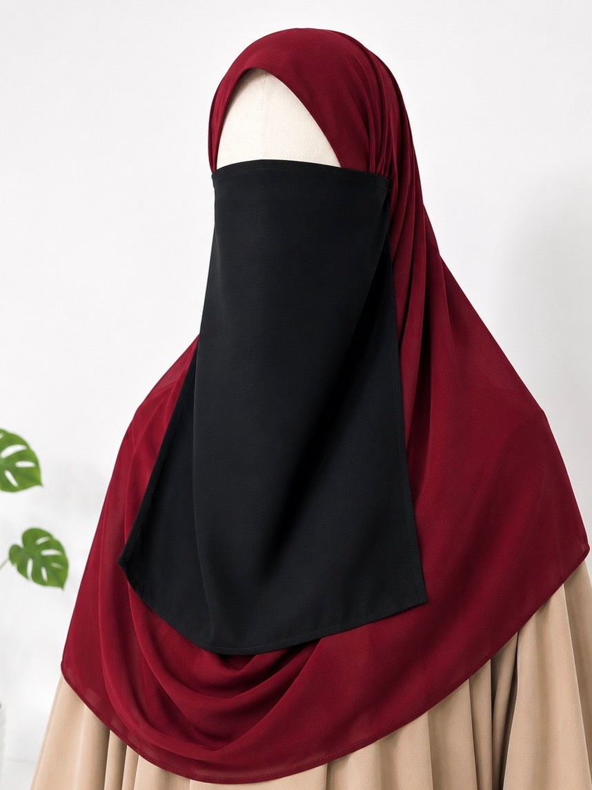 Black Half Niqab
