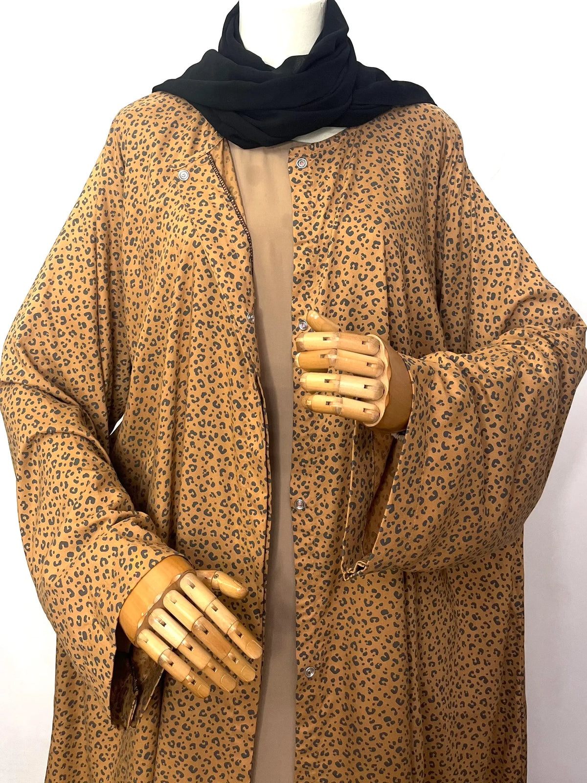 Cotton Front Open Abaya