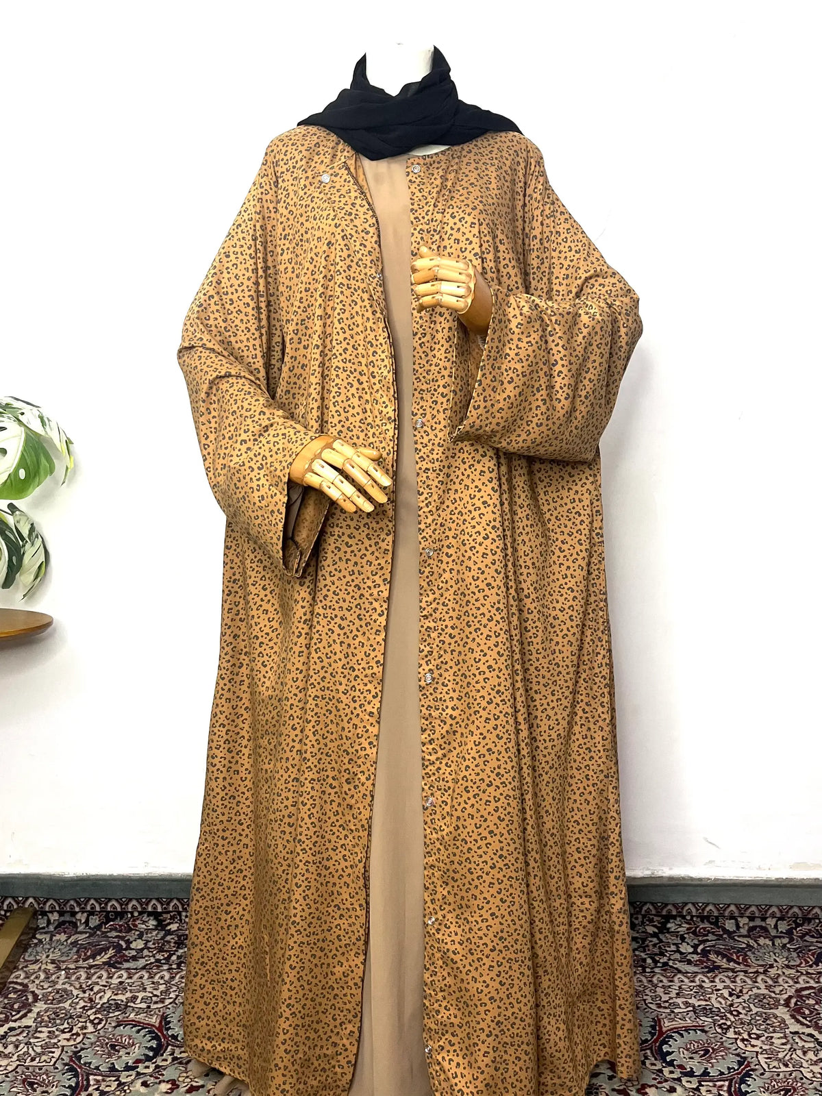 Cotton Front Open Abaya