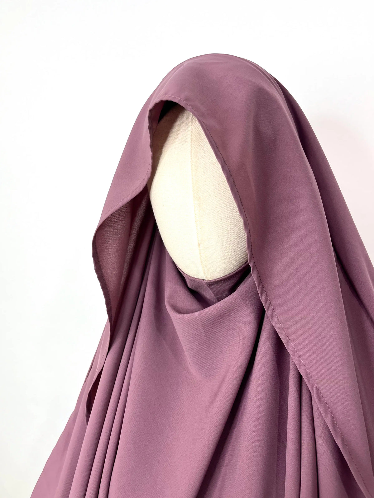Dusty Mauve Awrah Khimar With Flap