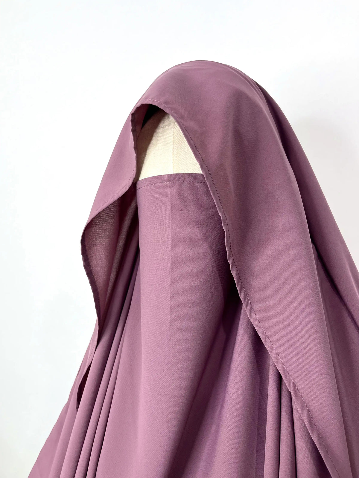 Dusty Mauve Awrah Khimar With Flap