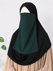 Hunter Green Half Niqab