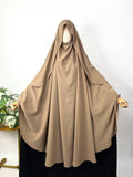 Beige Awrah Khimar With Flap
