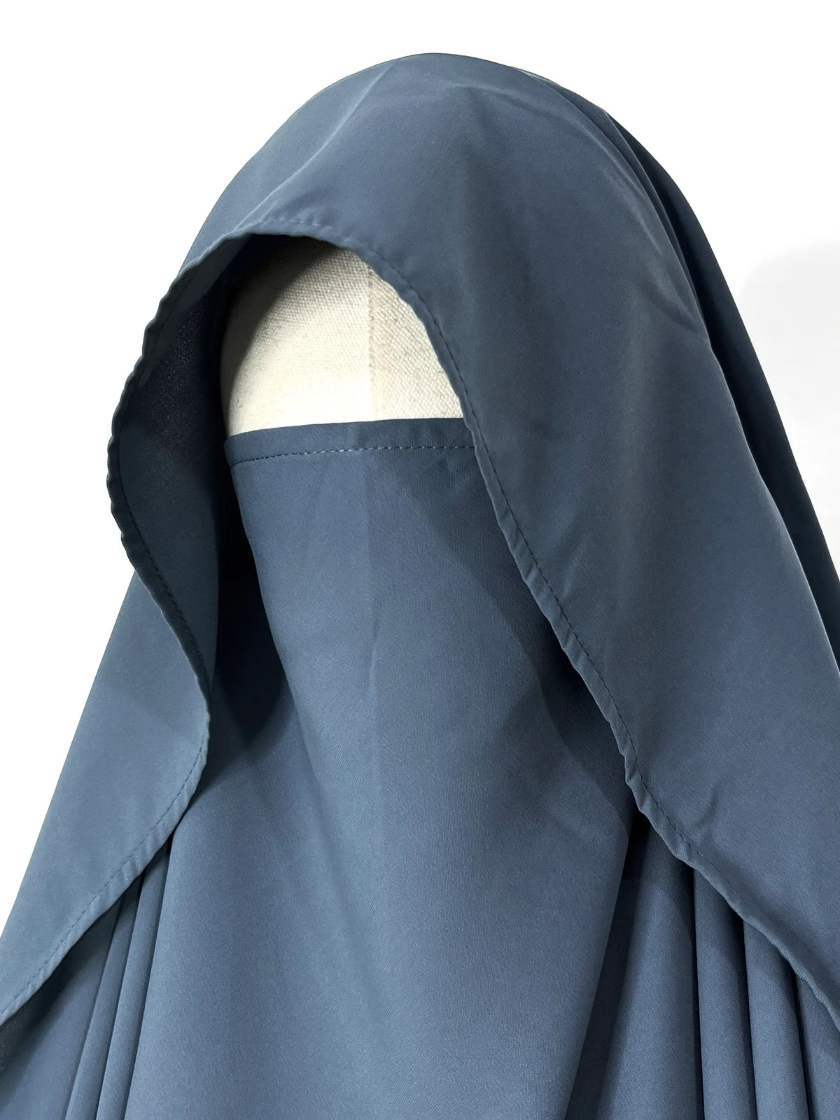 Gray Awrah Khimar With Flap