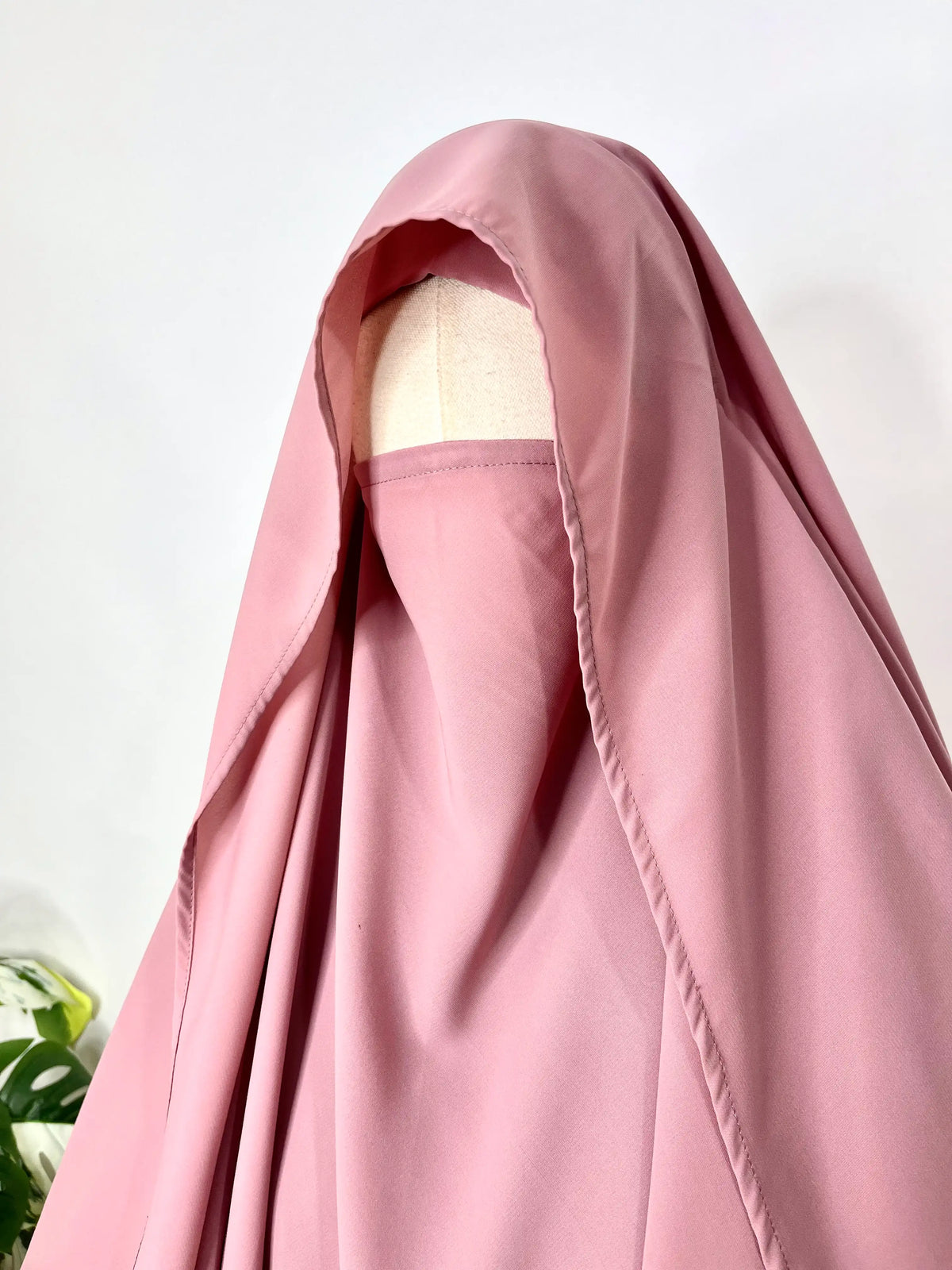Pastel Pink Awrah Khimar With Flap