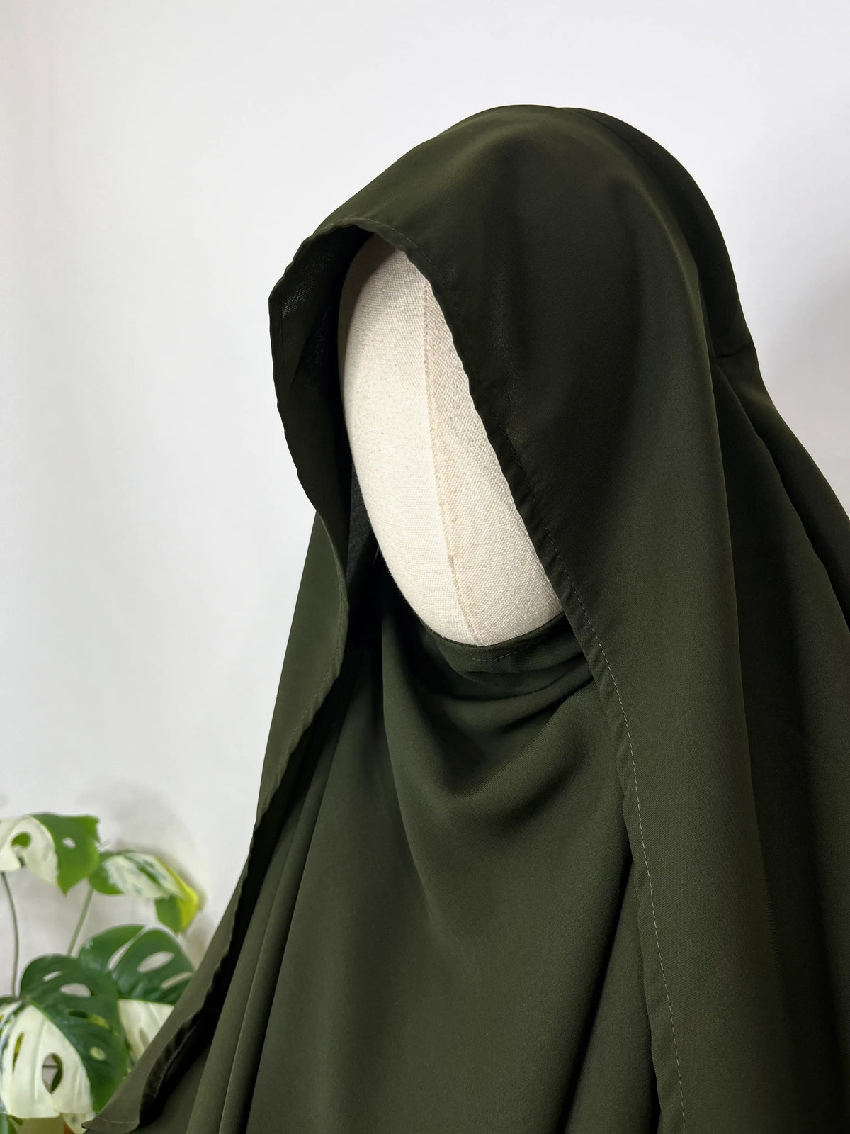 Olive Awrah Khimar With Flap