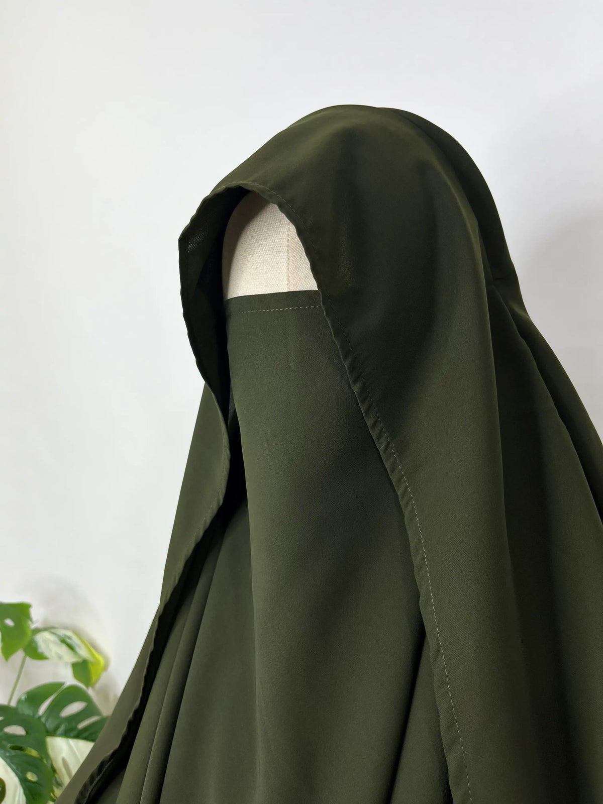 Olive Awrah Khimar With Flap