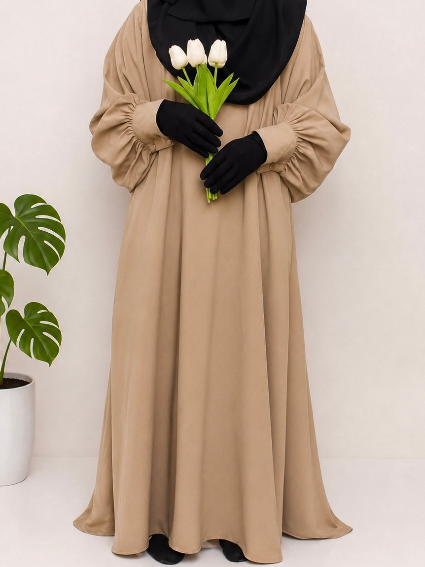 Basic Abaya With Cuff Sleeves