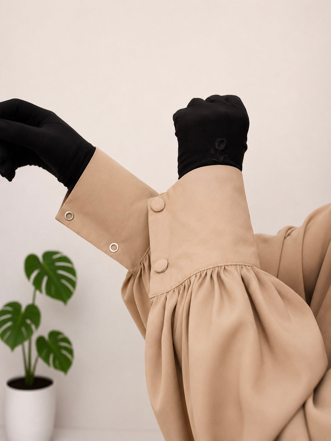 Basic Abaya With Cuff Sleeves