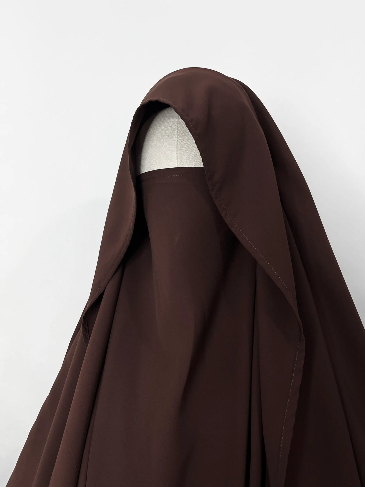 Brown Awrah Khimar With Flap