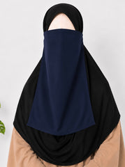Navy Blue Half Niqab