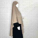 Beige Round Khimar