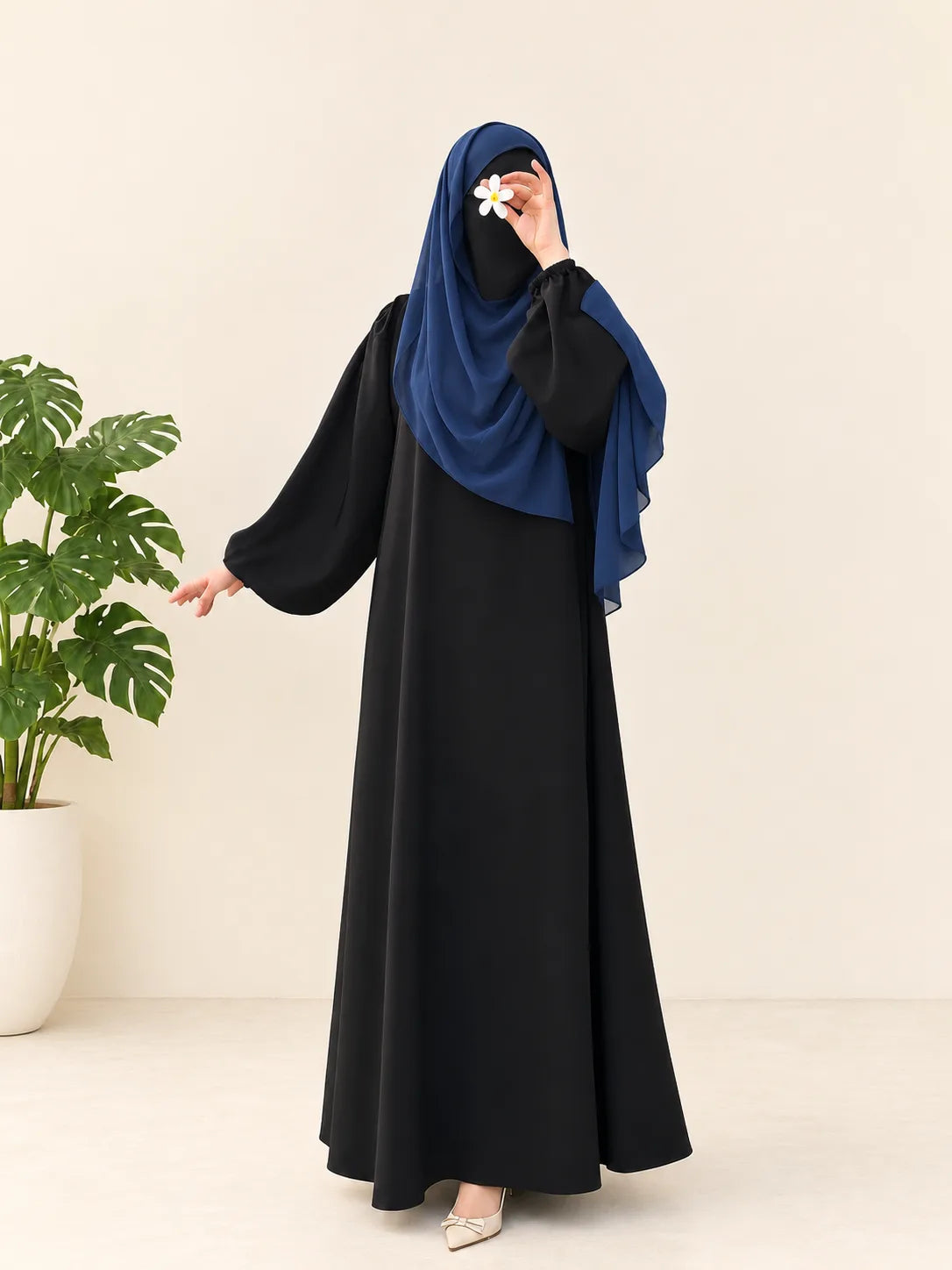 Black IQRA Abaya