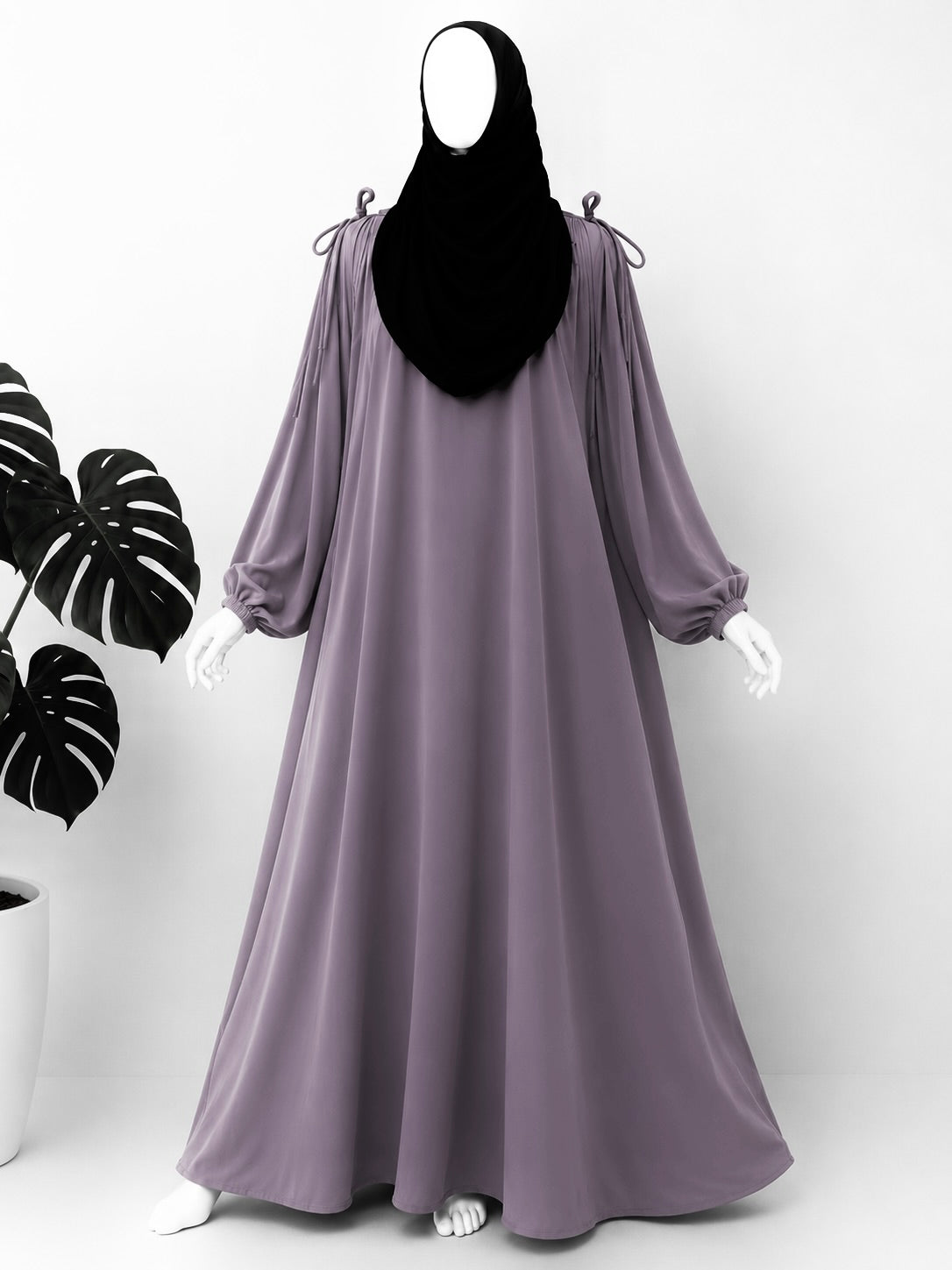 Lavender IQRA String Abaya