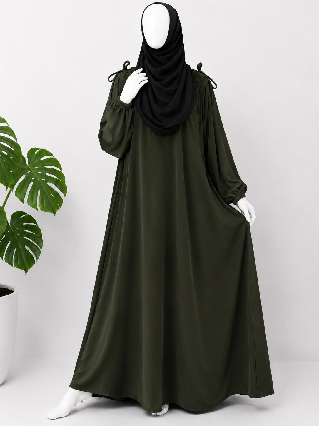 Olive IQRA String Abaya