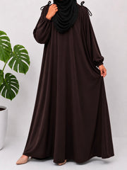 Brown IQRA Abaya