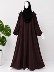 Brown IQRA Abaya