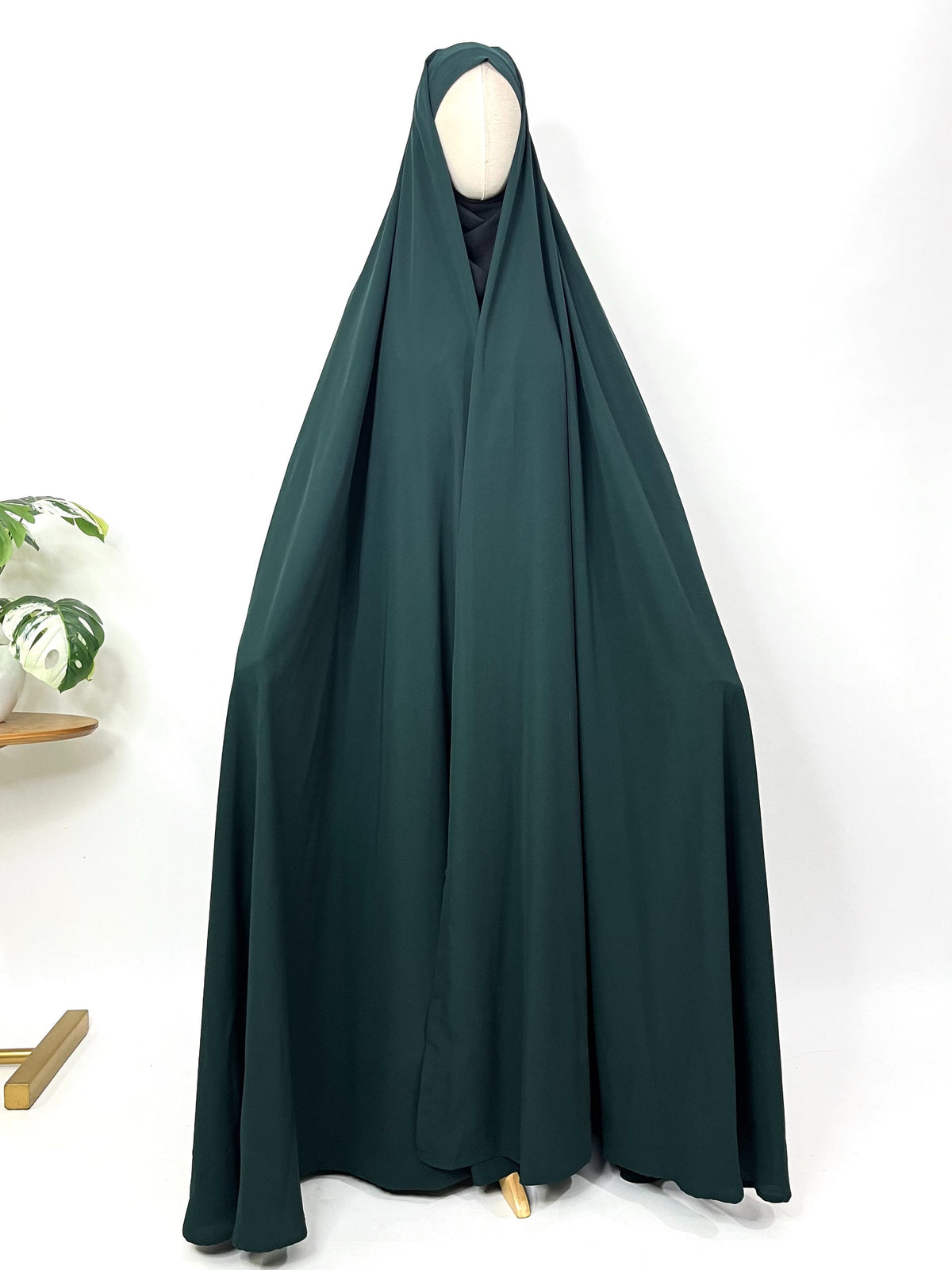 Hunter Green Irani Chadar Without Sleeves