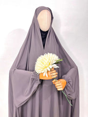 Lavender Irani Chadar With Sleeves