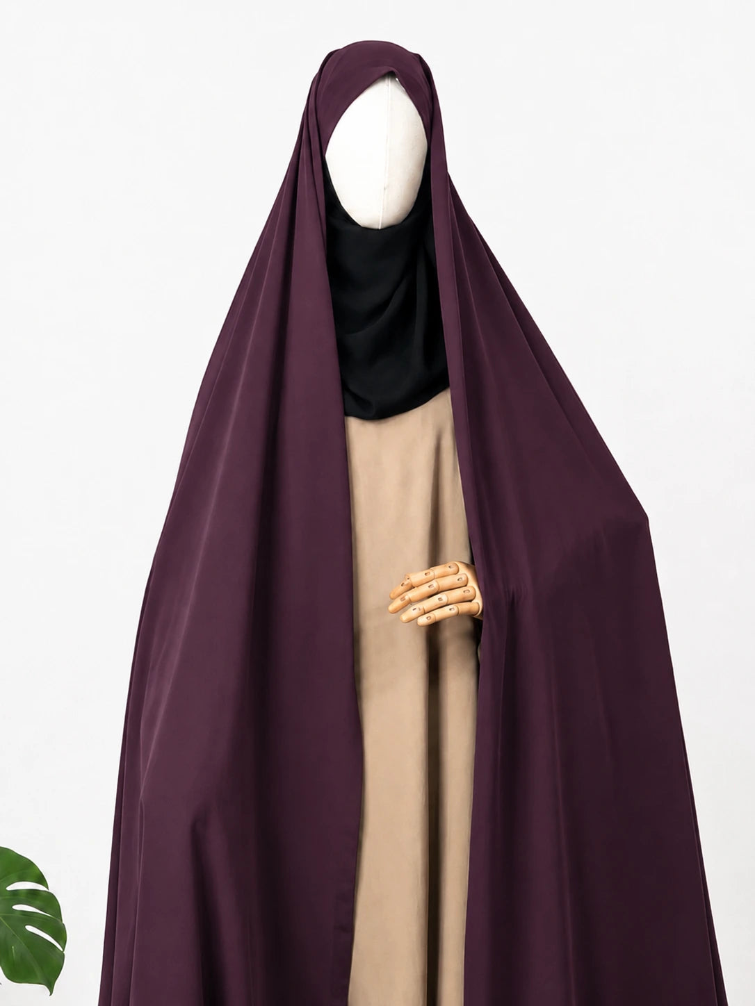 Plum Irani Chadar Without Sleeves
