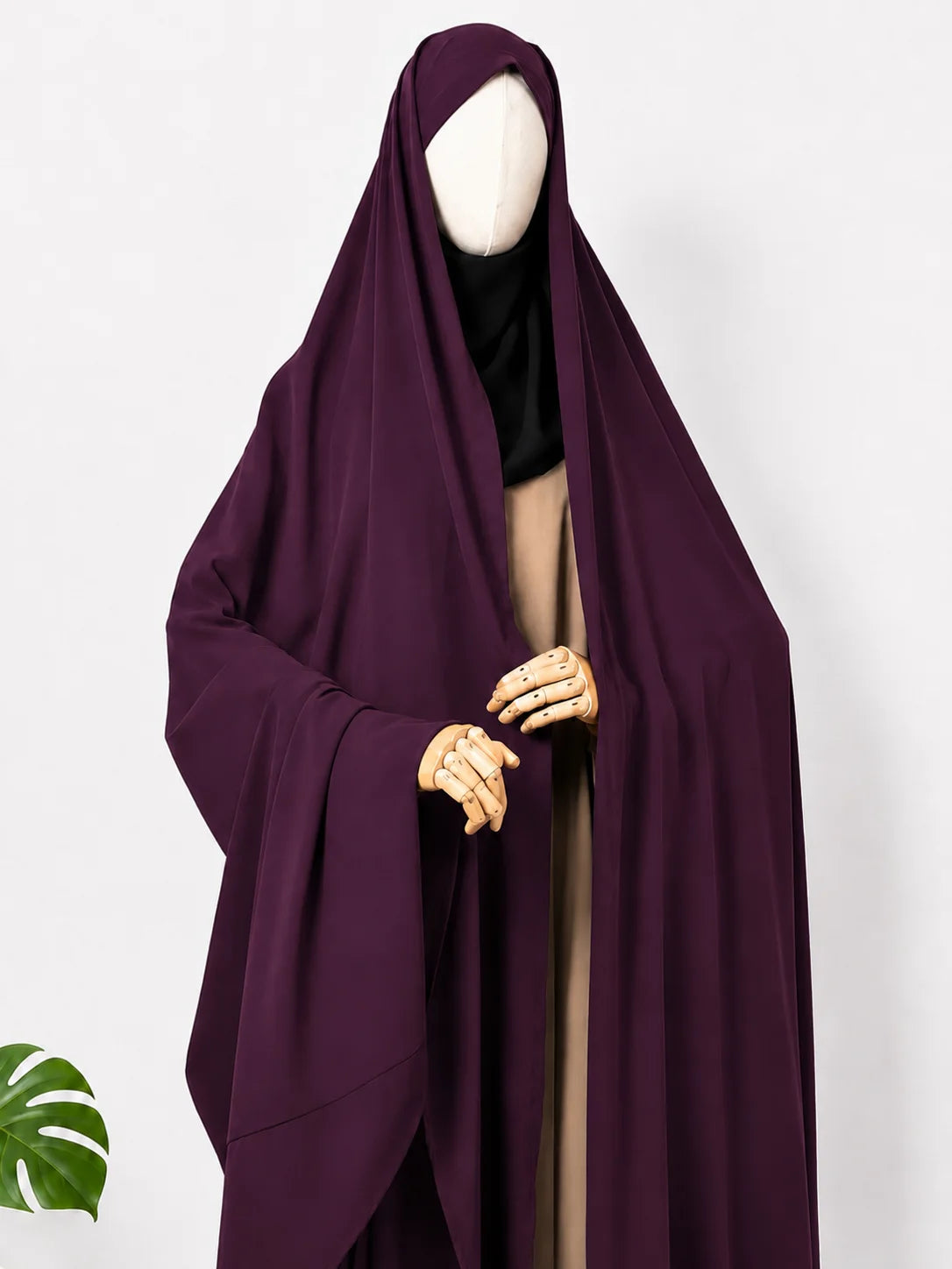 Plum Irani Chadar Without Sleeves