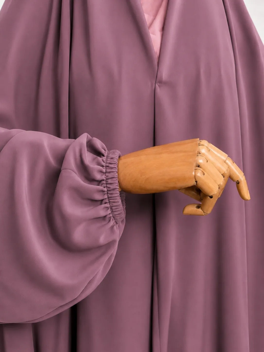 Dusty Mauve Irani Chadar With Sleeves