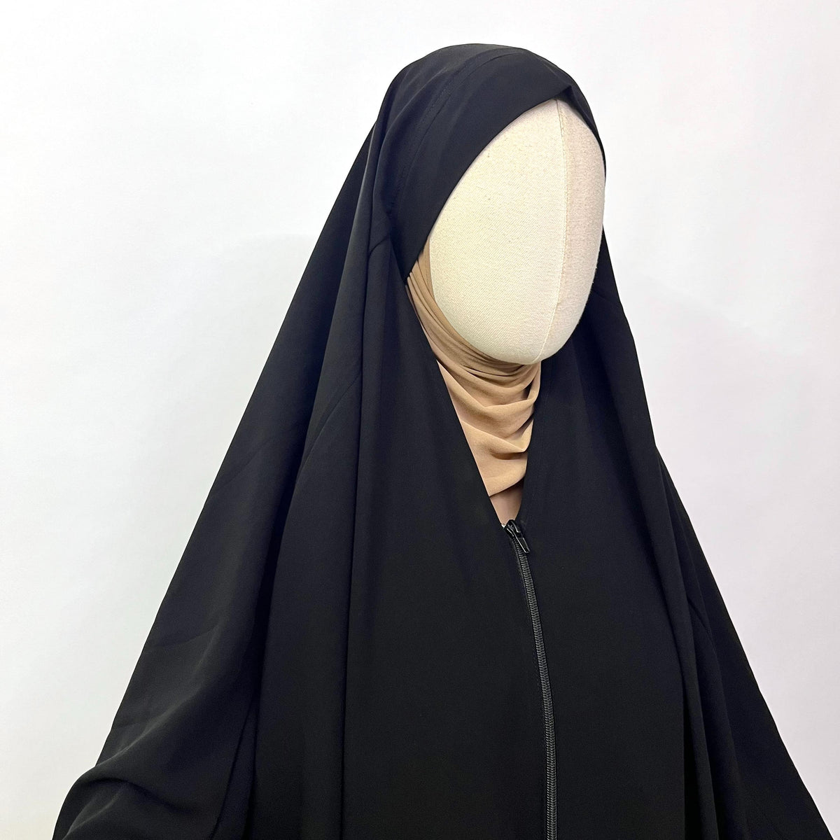 Black Irani Chadar with zip