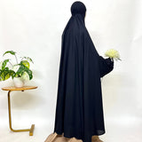 Black Long Salah Khimar