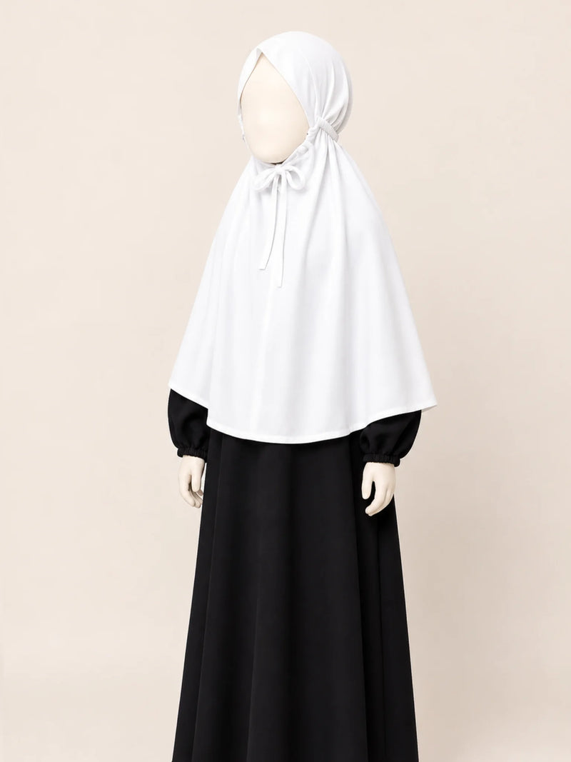 White Kids Khimar
