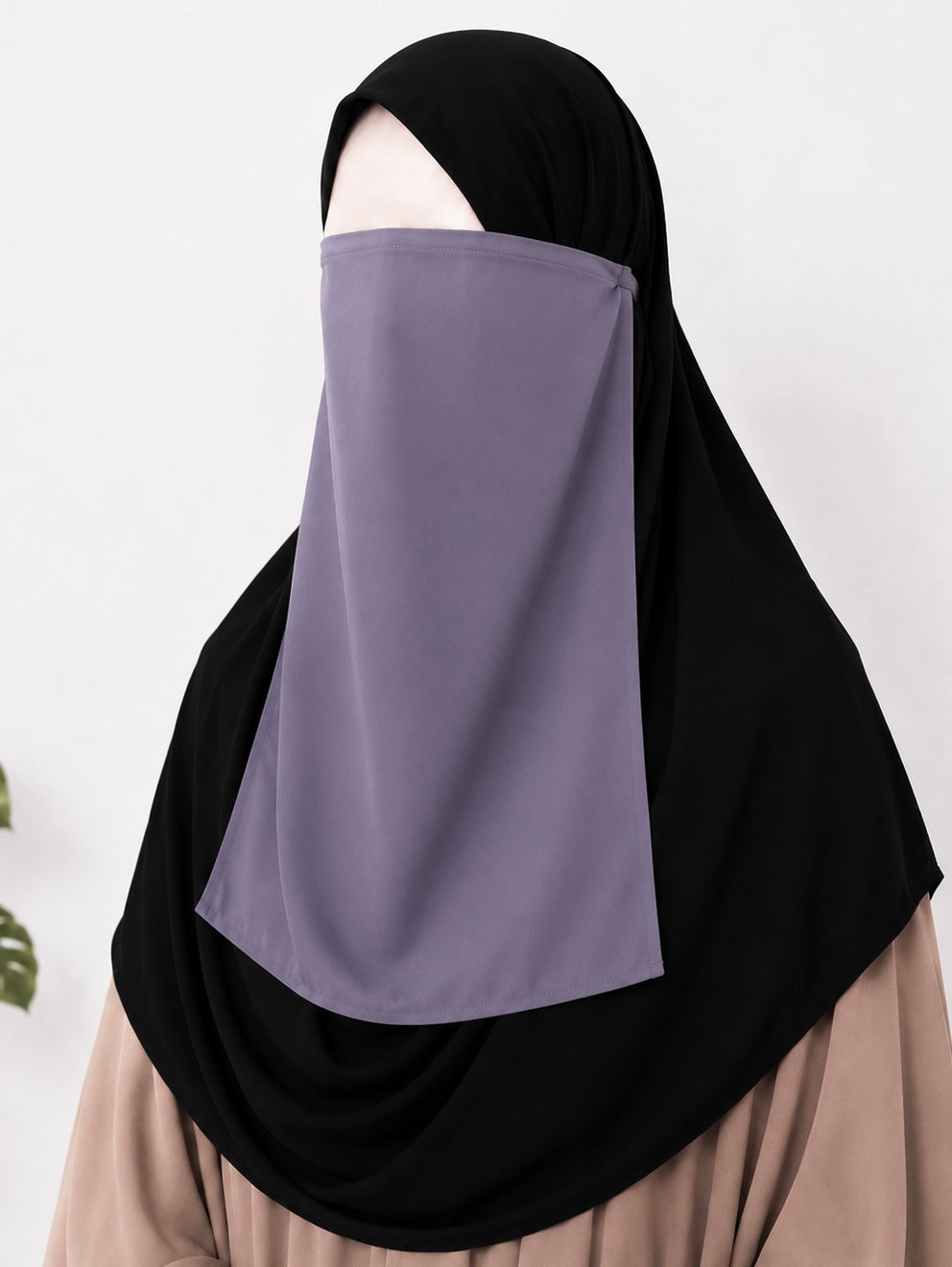 Lavender Half Niqab