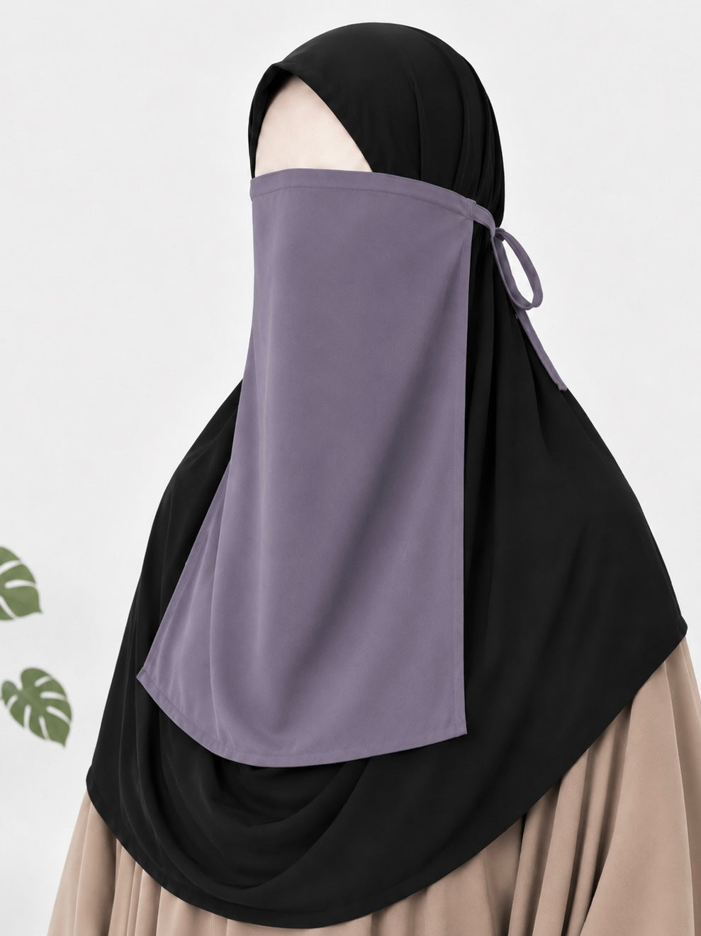 Lavender Half Niqab