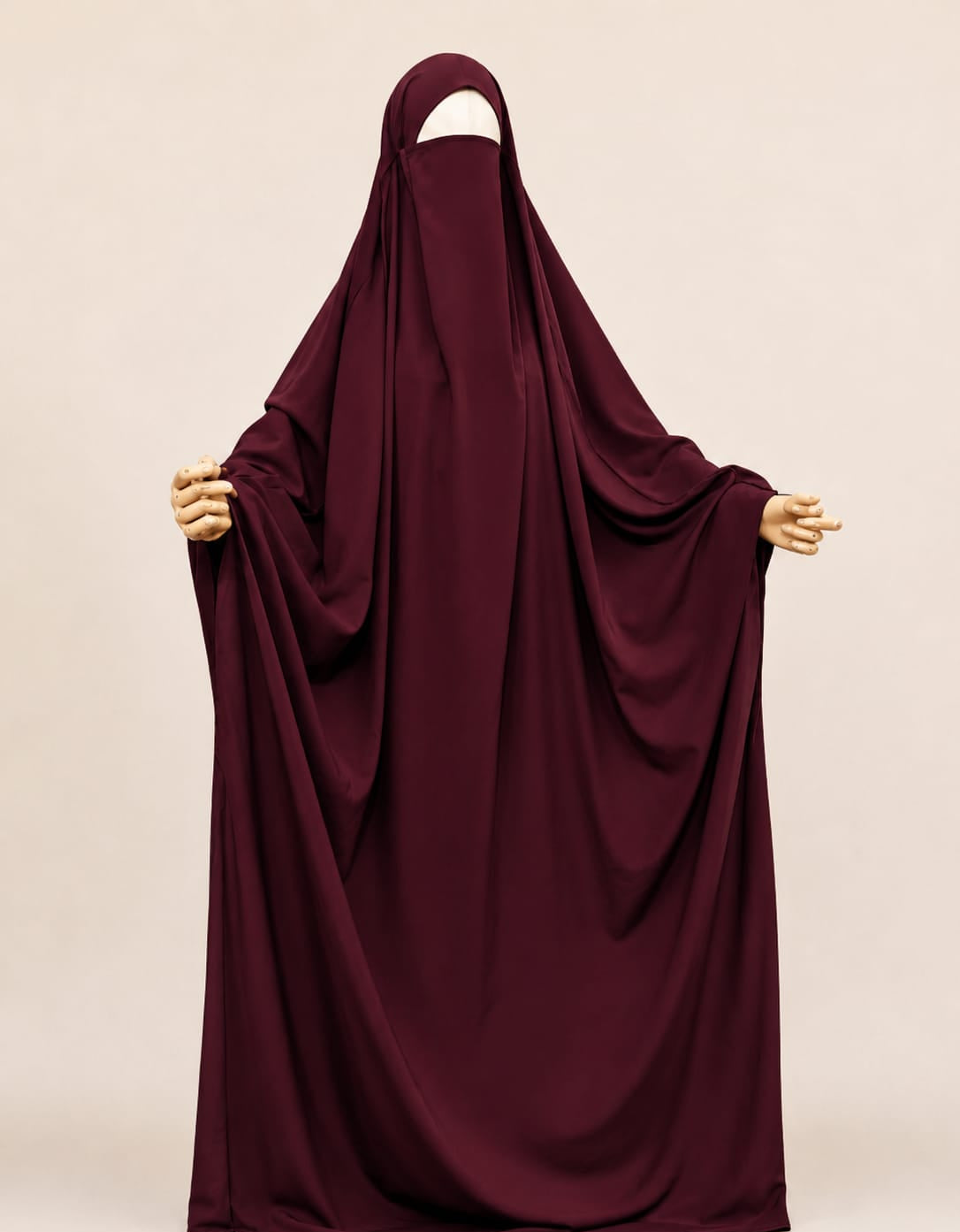 Maroon Madina Jilbab