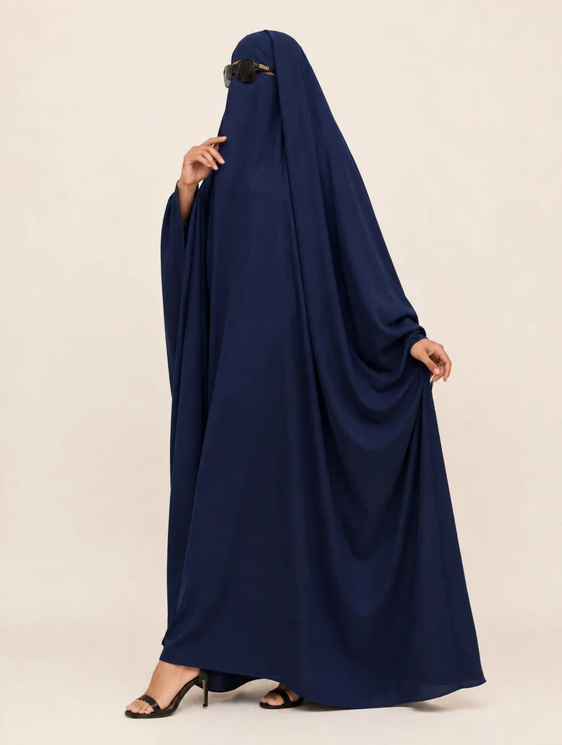 Navy Blue Madina Jilbab