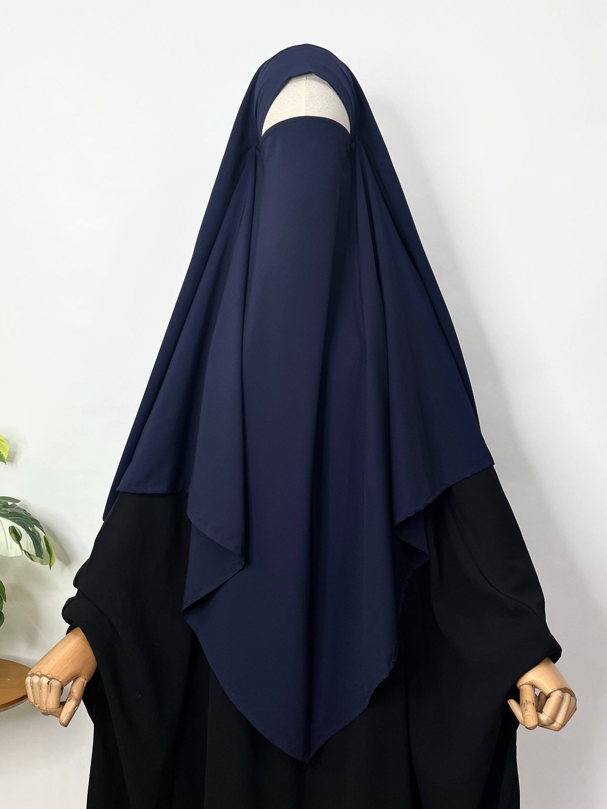 Navy Blue Diamond Khimar