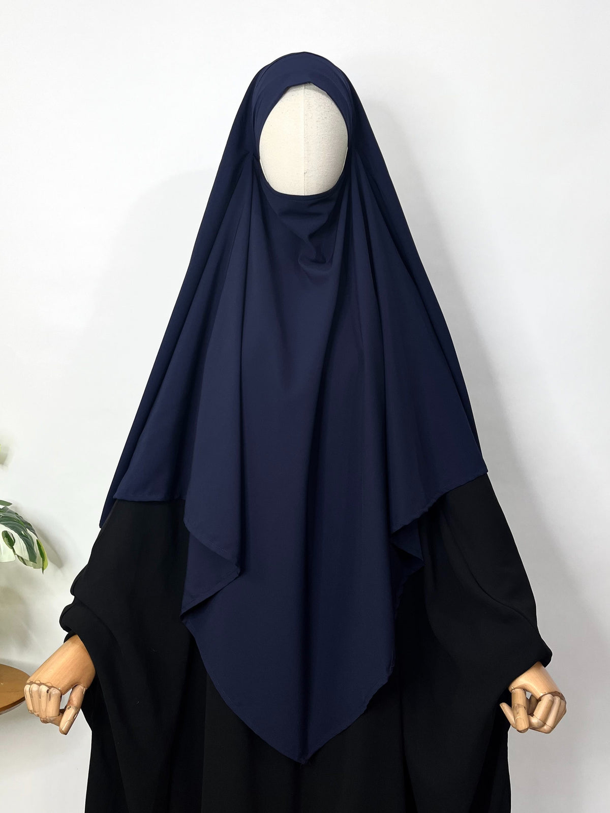 Navy Blue Diamond Khimar