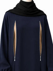 Navy Blue Rahma Nursing Abaya