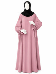 Pastel Pink Rahma Nursing Abaya