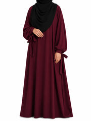 Maroon Rahma Nursing Abaya