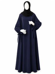 Navy Blue Rahma Nursing Abaya