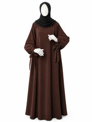 Brown Rahma Nursing Abaya