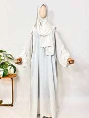 White Prayer Abaya