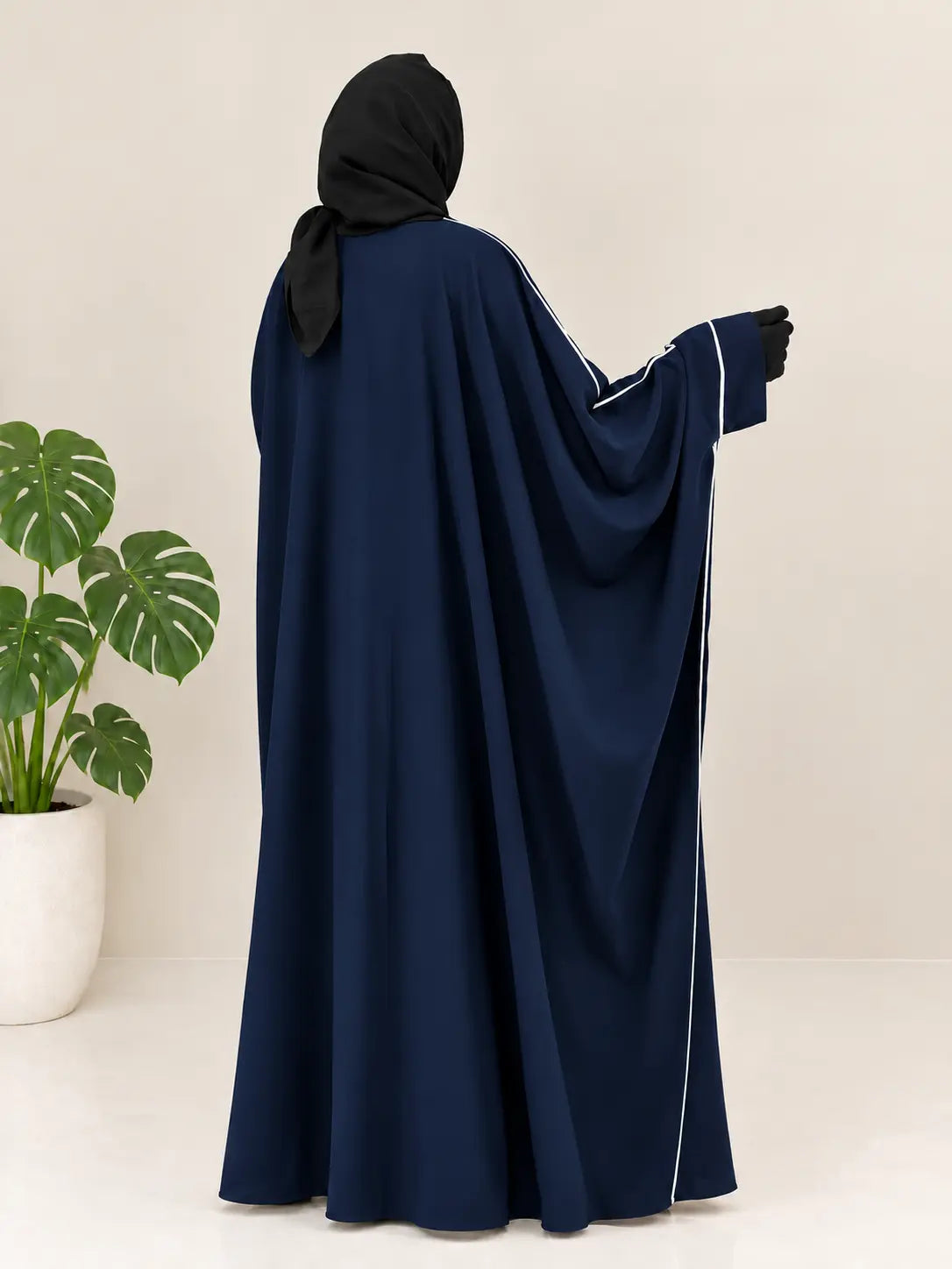Kaftan Abaya With Piping