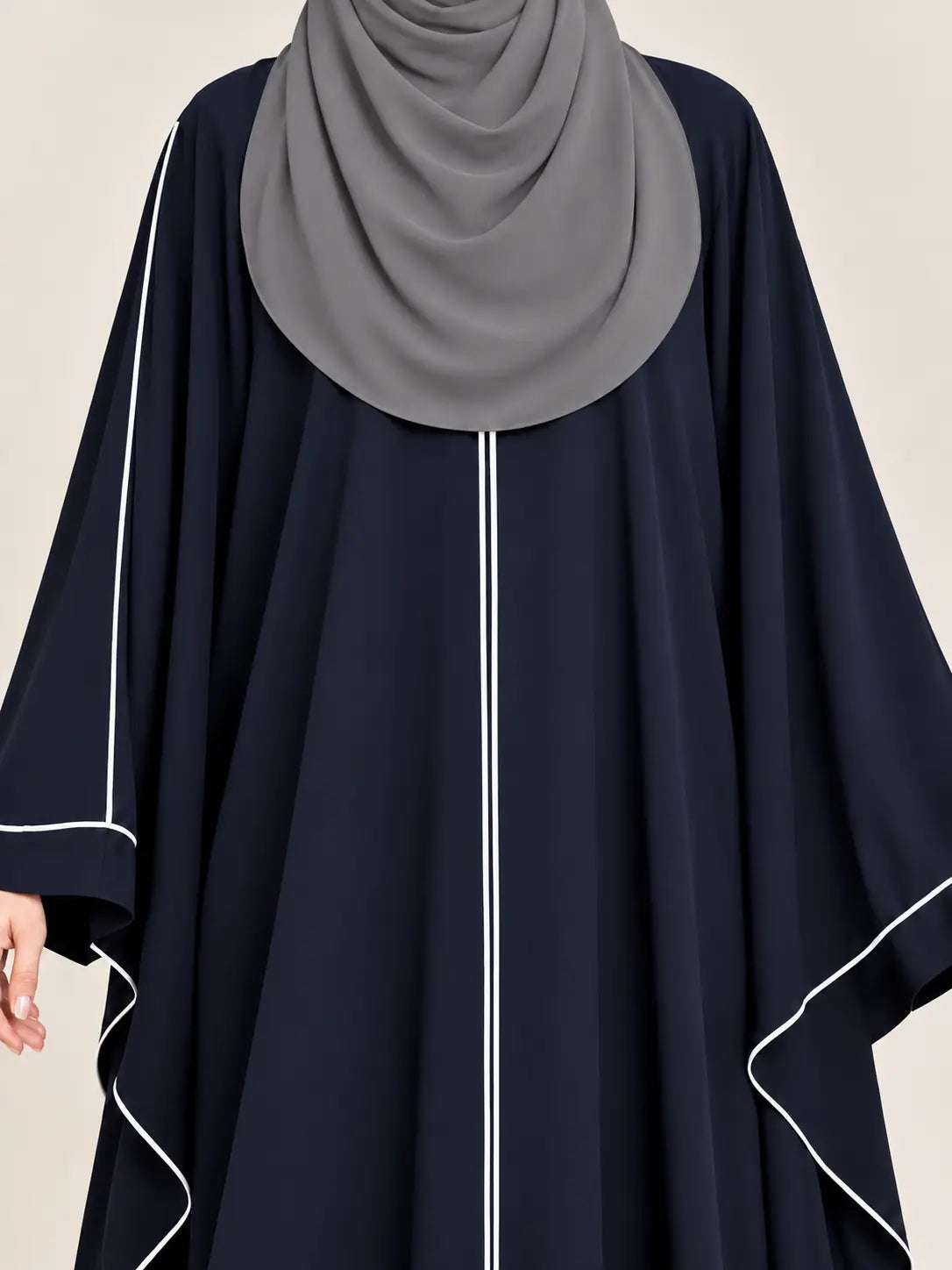 Kaftan Abaya With Piping